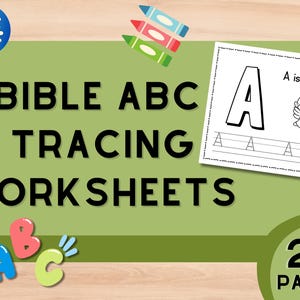 Color and Trace Bible Abcs Alphabet Coloring Pages Preschool ...