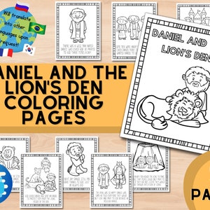 Daniel and the Lion&#39;s Den Coloring Pages Preschool Christian Homeschool Bible lessons preschool activities coloring sheets Sunday school