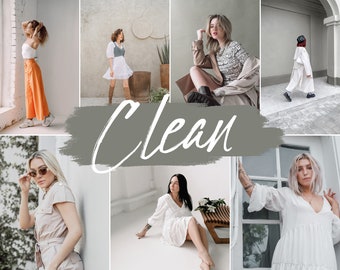 25 Clean Presets Mobile & Desktop | Clean Filter | Bright Neutral Light Airy | Instagram, Influencer, Blogger Preset