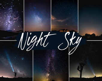 25 Night Sky Presets Mobile & Desktop | Night Sky Filter | Stars Astrophotography Polar Light | Instagram, Influencer, Blogger Preset