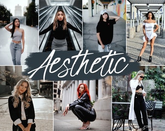 20 préréglages esthétiques Lightroom Mobile et ordinateur de bureau | Filtre esthétique | Pas de filtre Nettoyage minimal | Instagram, influenceur, blogueur prédéfini