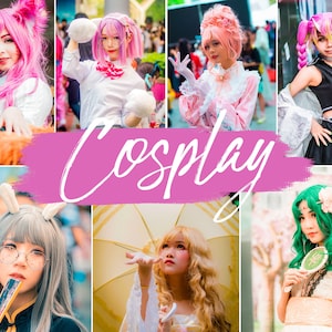 12 Cosplay Lightroom-förinställningar för mobil och dator | Cosplay-filter | Fantasy Anime Gamer-kostym | Instagram-, influencer- och bloggarförinställningar