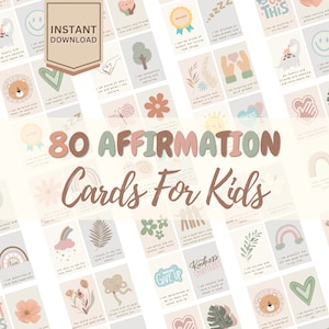 Affirmationskarten, Affirmationskarten für Kinder, druckbare Affirmationskarten, positive Affirmation, Affirmationskarten zum Ausdrucken