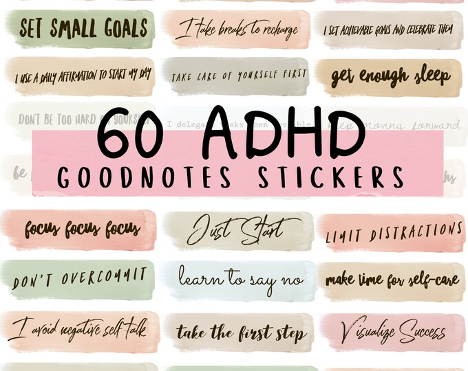 Goodnotes Stickers, Digital Stickers, Affirmation Stickers, Digital ...
