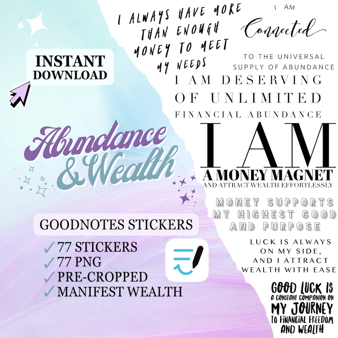 Goodnotes Stickers, Digital Planner Stickers, Precropped Stickers ...