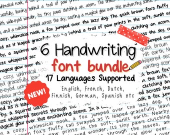 Handwritten Fonts, Font Bundle, Writing Font, Modern Font, Procreate Fonts, Cute Font, Digital Note Taking, Handwriting Fonts