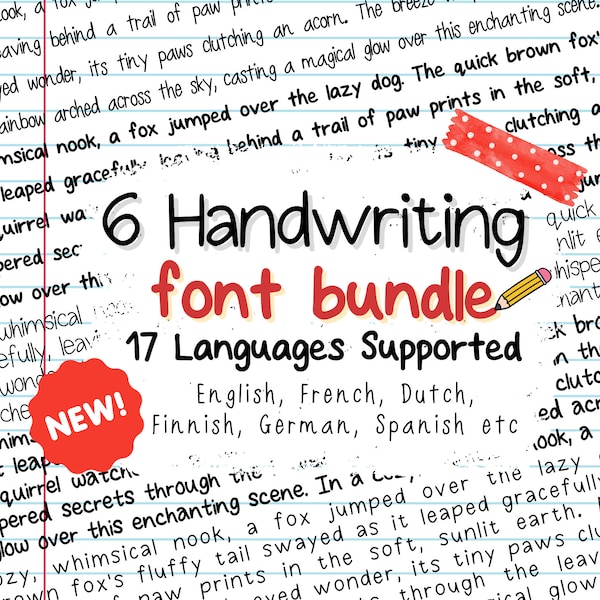 Handwritten Fonts, Font Bundle, Writing Font, Modern Font, Procreate Fonts, Cute Font, Digital Note Taking, Handwriting Fonts