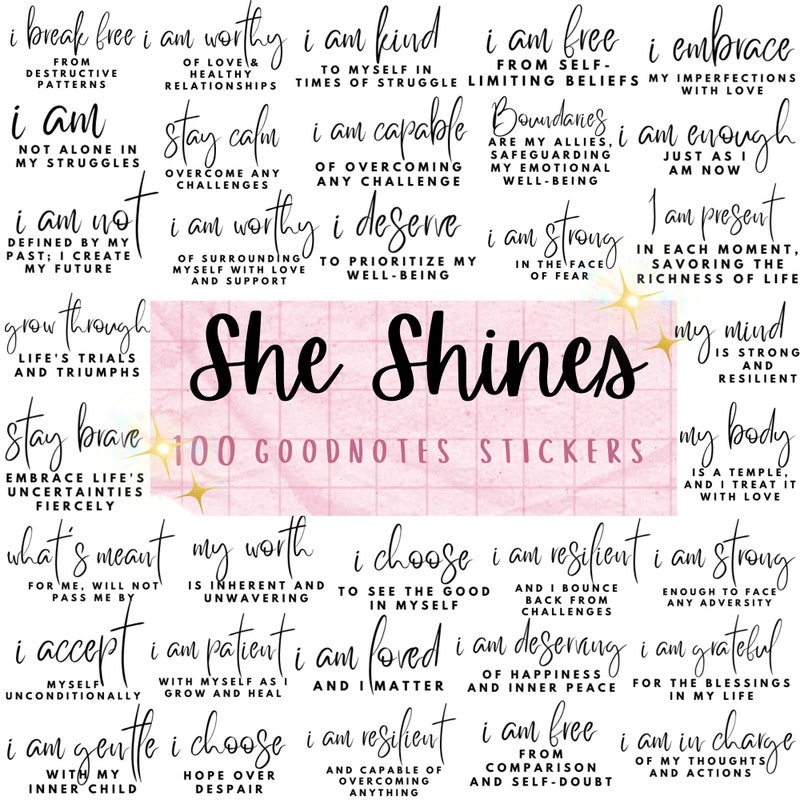 Goodnotes Stickers - Etsy