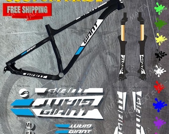 CUSTOM Giant Vinyl Stickers Sheet Bike Frame & Fork Cycle Cycling Bicycle Mtb Road