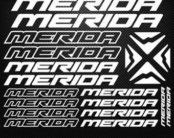 Merida Vinyl Decal Stickers Sheet Bike Frame Cycle Cycling Bicycle