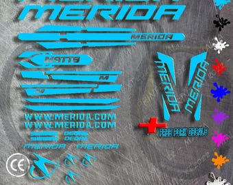 CUSTOM Merida Vinyl Stickers Sheet Bike Frame & Fork Cycle Cycling Bicycle Mtb Road