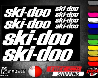 Juego de calcomanías y pegatinas para motos de nieve Ski-doo