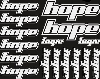 Hope bikes Vinyl Stickers Sheet Bike Frame Cycling Bicycle Mtb Road