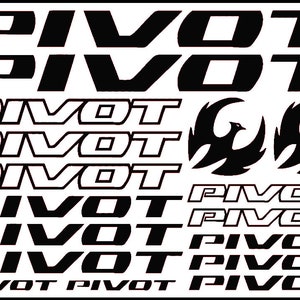 Pivot Vinyl Stickers Sheet Bike Frame Cycle Cycling Bicycle Mtb Road
