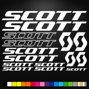 Scott Vinile Decalcomania Adesivi Foglio Telaio Bici Ciclo Ciclismo Bicicletta Mtb