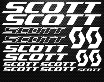 Scott Vinyl Decal Stickers Sheet Bike Frame Cycle Cycling Bicycle Mtb