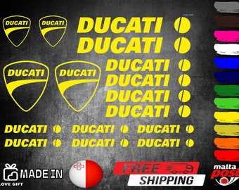 Ducati Motorcycle Sticker/Decal Set for Motor Bike / helmet /Car window