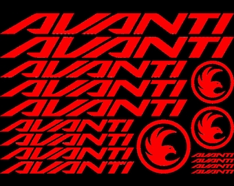 Avanti Vinyl Decals Sheet Bike Frame Cycle Cycling Bicycle Mtb Road