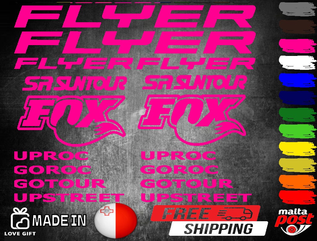 Flyer Electric Vinyl Decal Stickers Bike Frame Cycle Cycling Bicycle ...