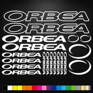 Orbea Vinyl Decals Stickers Sheet Bike Frame Cycle Cycling Bicycle