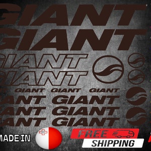 Giant Vinyl Stickers Sheet Bike Frame Cycle Cycling Bicycle Mtb Road