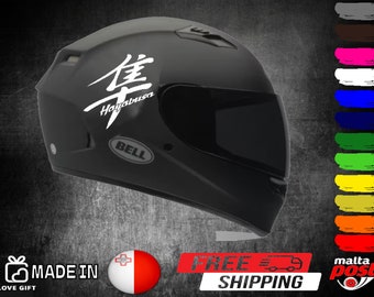Adesivo/decalcomania Suzuki Hayabusa per casco moto/bici