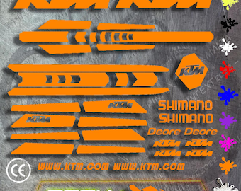 CUSTOM KTM Vinyl Stickers Sheet Bike Frame & Fork Cycle Cycling Bicycle Mtb Road