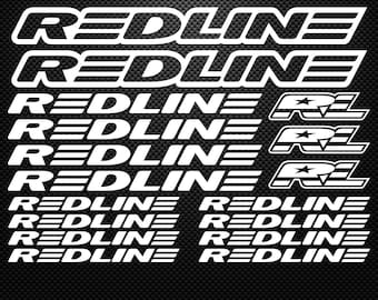 Redline Vinyl Sticker sheet Bike Frame Cycle Cycling Bicycle Mtb Road
