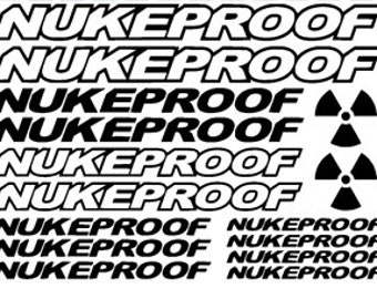 NUKEPROOF Vinyl Decal Stickers Bike Frame Cycle Cycling Bicycle Mtb