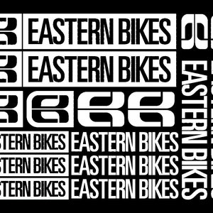 Eastern Bikes Vinyl Stickers Sheet Frame Cycle Cycling Bicycle Mtb