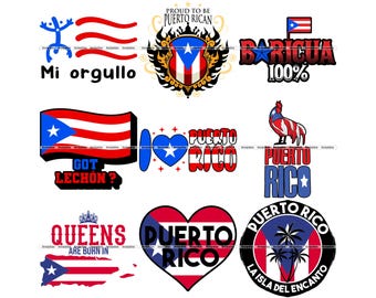 Puerto Rico Flag & Coqui SVG Designs: Cricut, Sublimation (Digital Download)