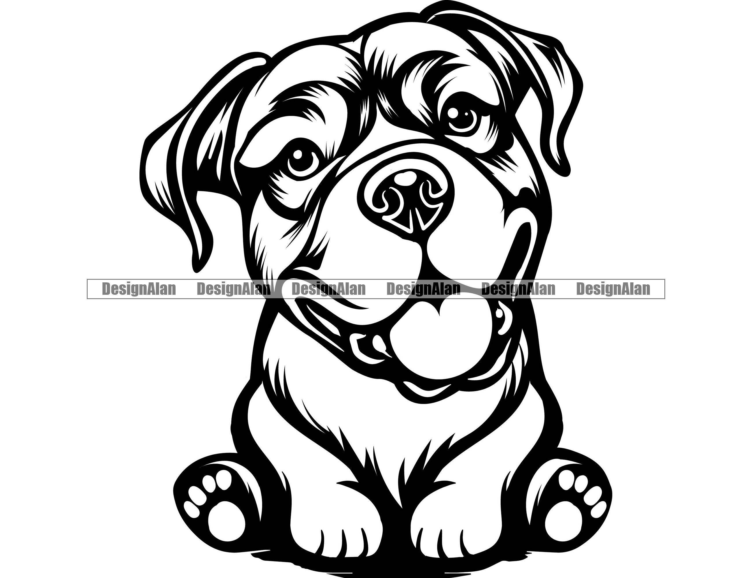 カネコルソ 座っている犬 笑顔の子犬の顔 頭 ペットの品種 物乞い ロットワイラー ピットブル マスティフ グレートデーン アート ロゴ タトゥー  デザイン SVG PNG カット - Etsy 日本, image size:2600x2000