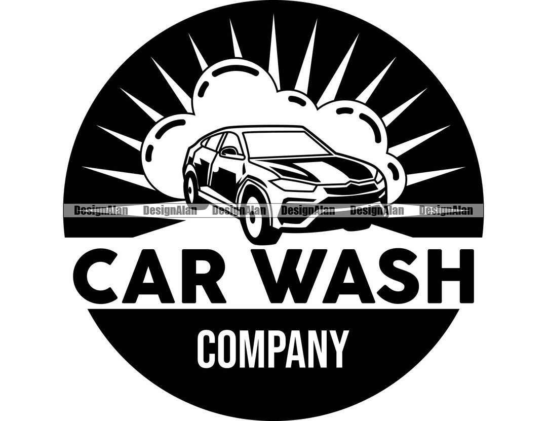 Car Wash Company Emblem Auto Vehicle Detailing Business Carwash Foam Automobile Cleaner