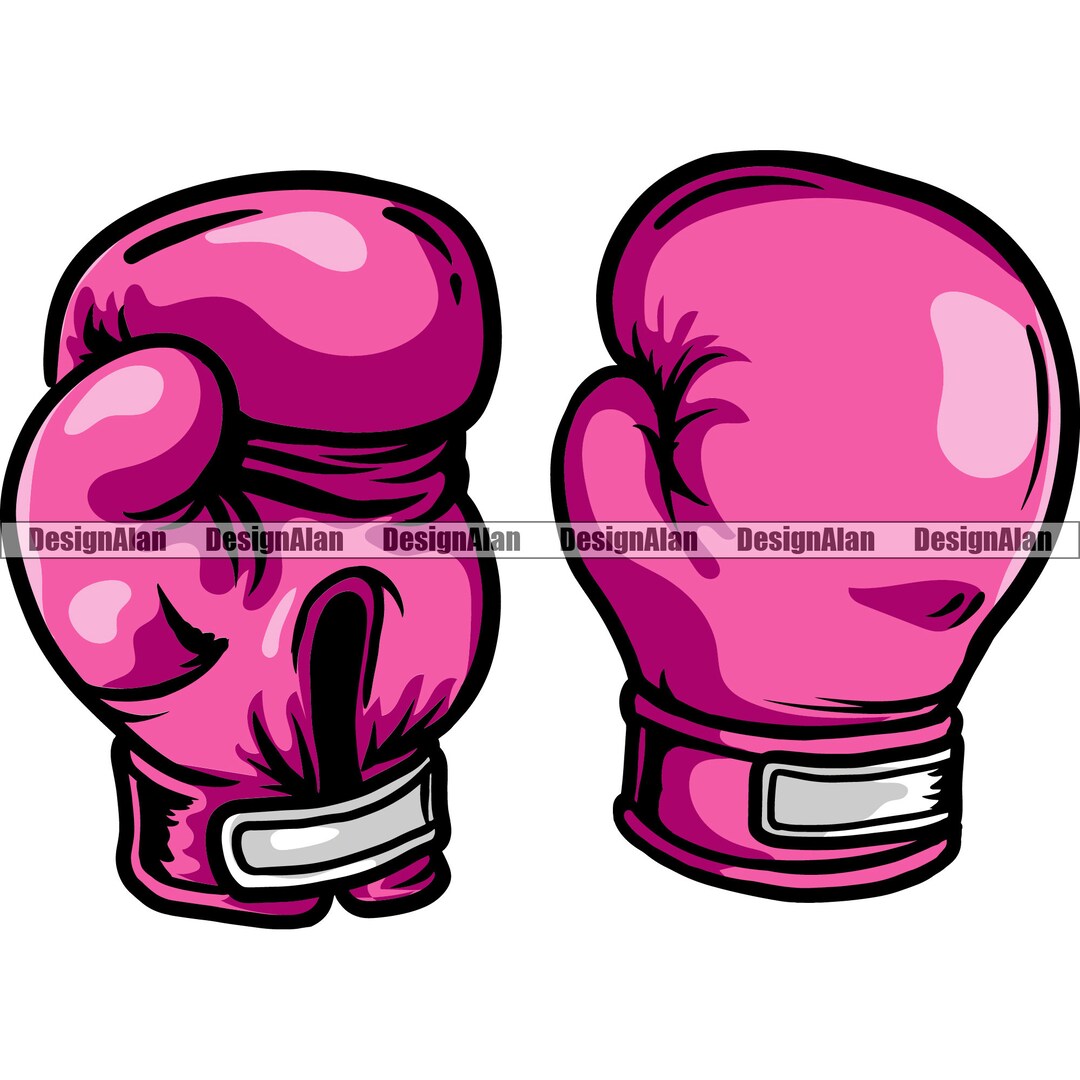 Pink Boxing Glove Female Fighter Woman Boxing Fight Box Etsy