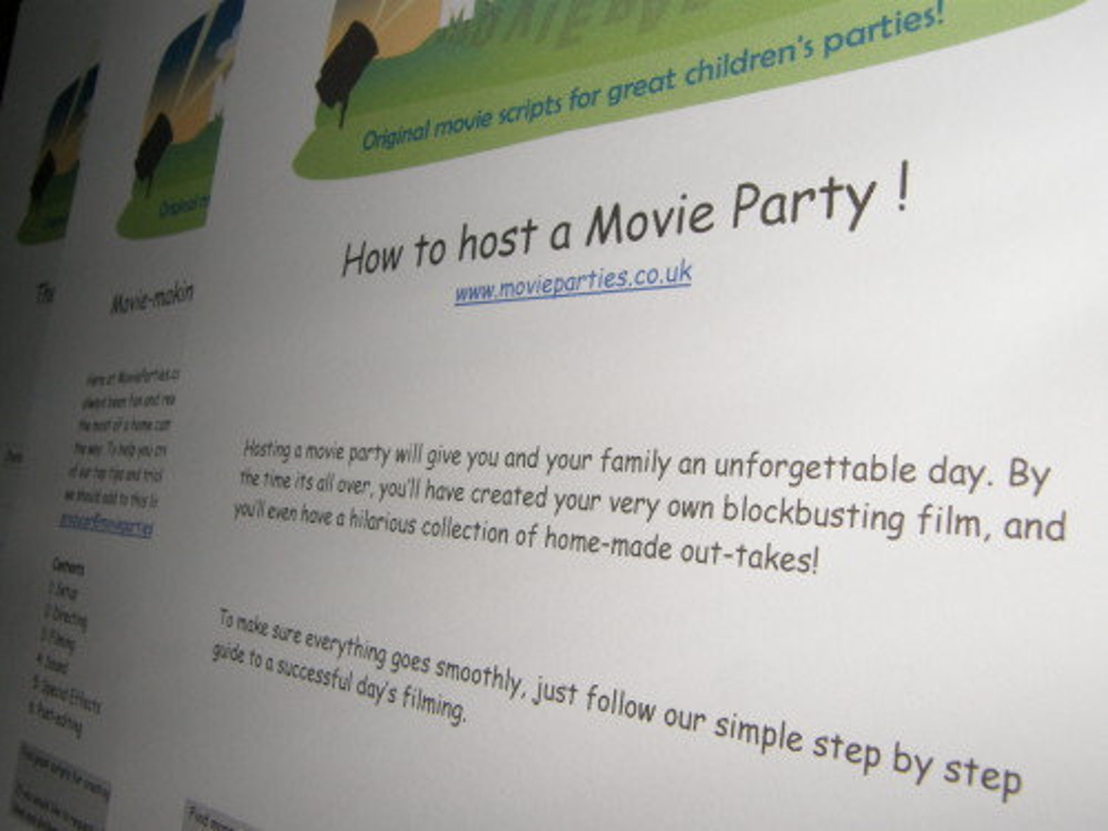 Slumber Party Script Boys' Movie-making Birthday Party Film Script: the Haunted Sleepover - Etsy