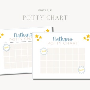 Tabla para ir al baño, Tabla de entrenamiento para ir al baño imprimible para niños, Tabla para niños pequeños, Tabla de rutina, Descarga instantánea, Canva
