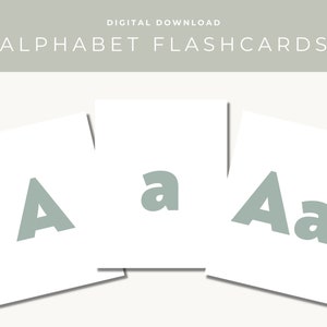 Tarjetas Flash ABC, Tarjetas Educativas, Tarjetas A-Z, Tarjetas Flash del Alfabeto, Aprender Alfabeto, DESCARGA DIGITAL