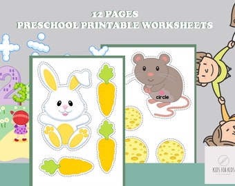 Preschool Pre-k Kindergarten Learning Bundle Activity Worksheets ...