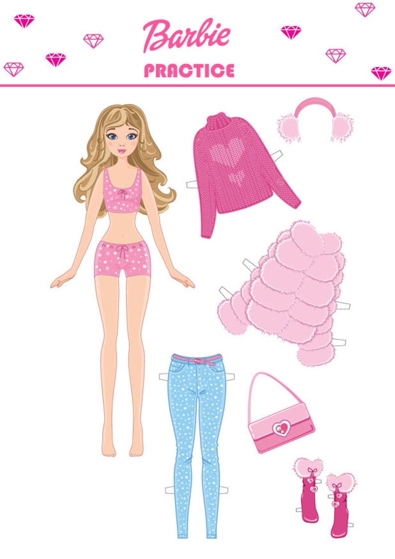 Barbie Preschool Pre-k Kindergarten Learning Bundle Activity Worksheets ...