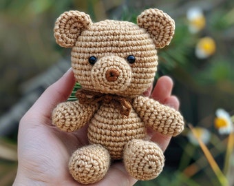 Crochet pattern bear, Amigurumi Teddy Bear, Handmade Children's Gift, Digital Download, Tutorial PDF in English, Instant Download