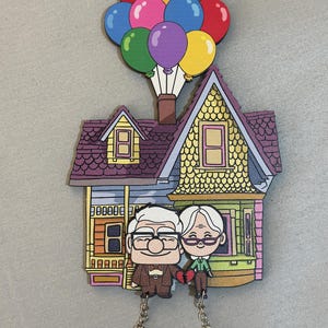 Up Keychain Hanger Physical Couple Key, Up Keychain Holder