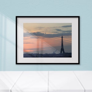Digital download of Paris Eiffel Tower, Printable color photo poster, Paris architecture digital download, France printable wall decor