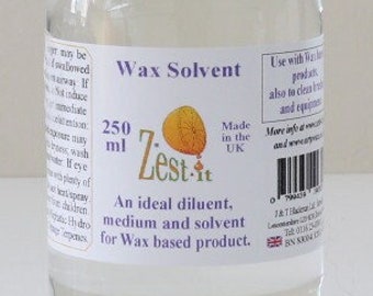 Zest-it® Cold Wax Solvent ideal for thinning wax and oil mixtures to change the handling qualities and for making glazes or drizzles 250ml