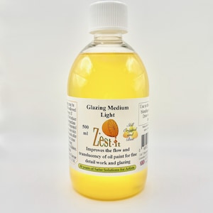 Medio para veladuras Zest-it®: mejora el flujo de la pintura al óleo y nivela las marcas del pincel 500 ml