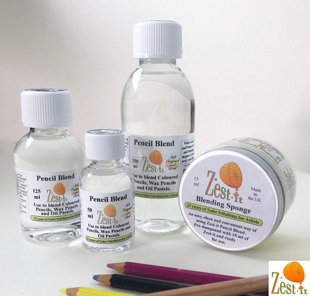 Zestit® Pencil Blend 50ml 125ml Blending Sponge Pot. Etsy Canada