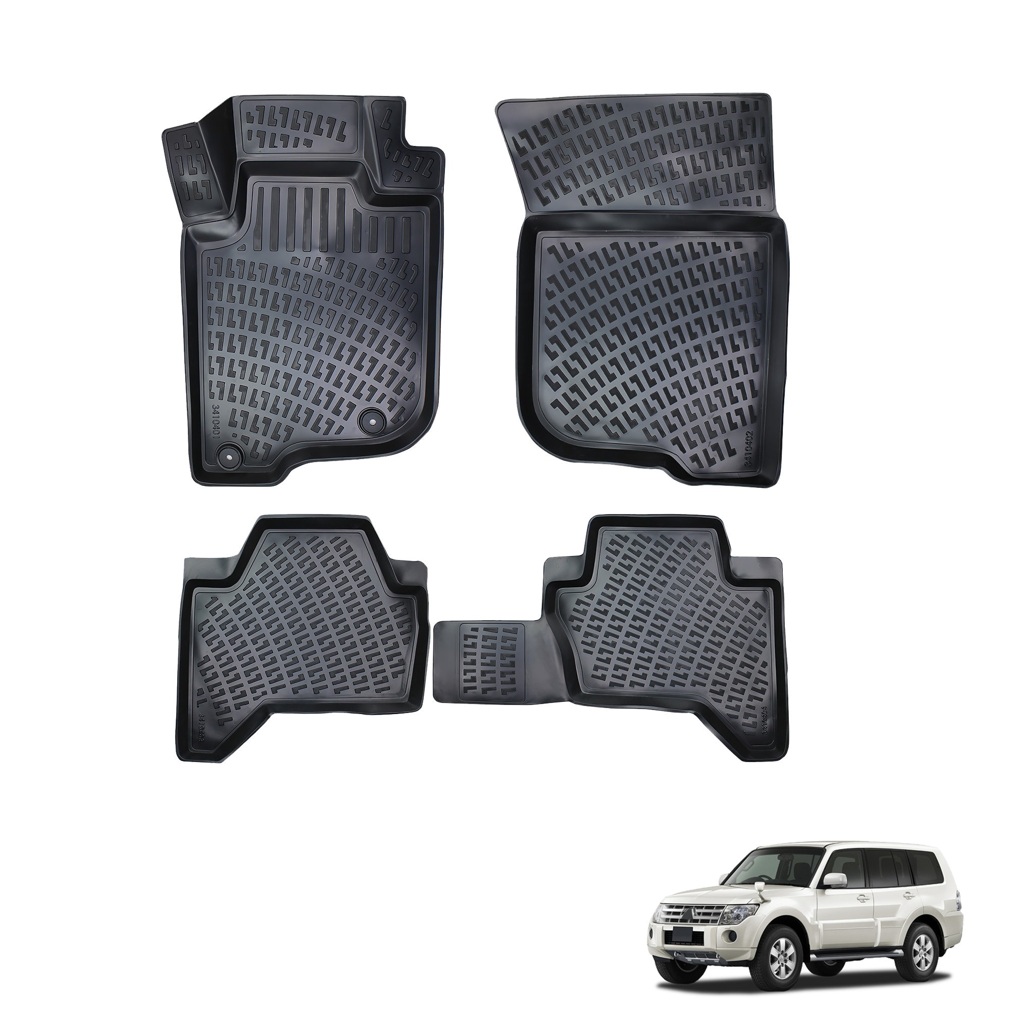Floor Mats Liner Fits Mitsubishi Pajero montero 2006 2020 Full Coverage All Weather Durable Non Slip Waterproof Etsy
