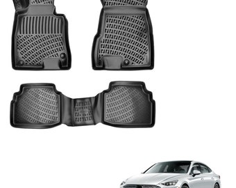 ToughPRO Black Rubber Floor Mats For Hyundai Sonata 2011-2014 All Weather Heavy Duty Lifetime Warranty USA Made