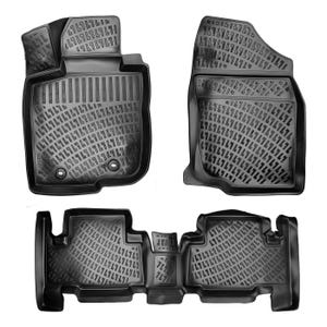 Set vloermatten en kofferbakmatten voor Toyota Rav4 2006-2012 | Volledige dekking, alle weersomstandigheden, antislip waterdichte vloermatten