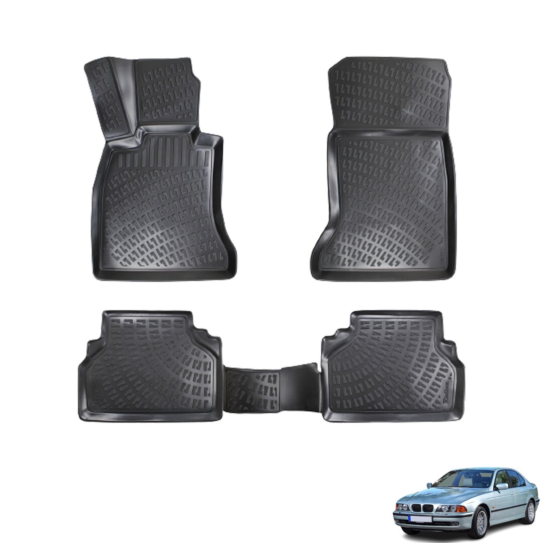 Fits Bmw 5 Series E39 19962003 Floor Mats Front & Rear All Wheather