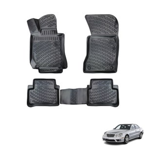 thumbnail image 2 of ToughPRO Heavy Duty Rubber Floor Mats – Black – Fits Mercedes-Benz E-Class 4Matic Sedan 2003-2009 – 4pc Set – Made In USA 2 of 2